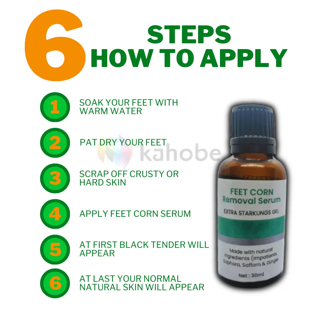 6 easy steps to apply foot corn medicine