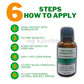 6 steps to apply feet corn removal serum